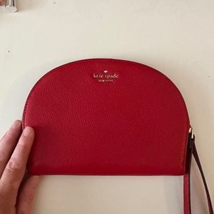 Kate Spade Red Half Moon Wristlet